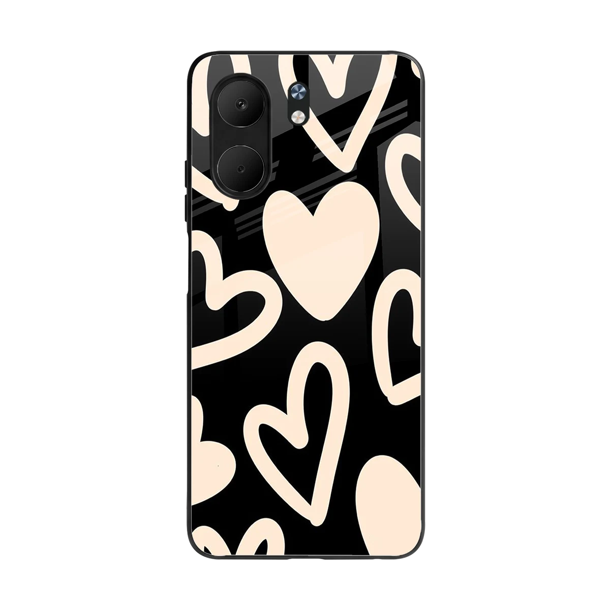 Eternal Hearts back phone cover | glass case for oppo a5x 5g