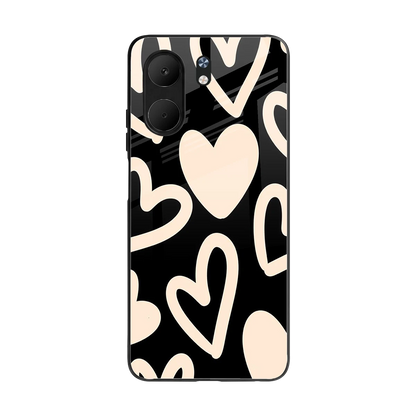 Eternal Hearts back phone cover | glass case for oppo a5x 5g