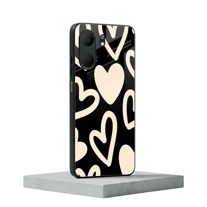 Eternal Hearts oppo a5x 5g mobile cover | shockproof glass phone case