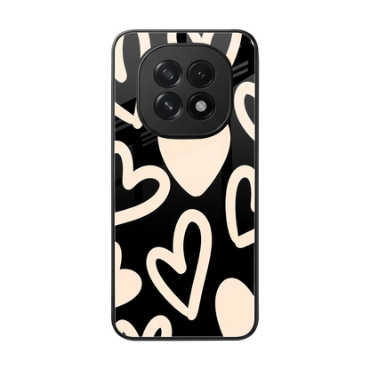 Eternal Hearts back phone cover | glass case for oppo f29 5g