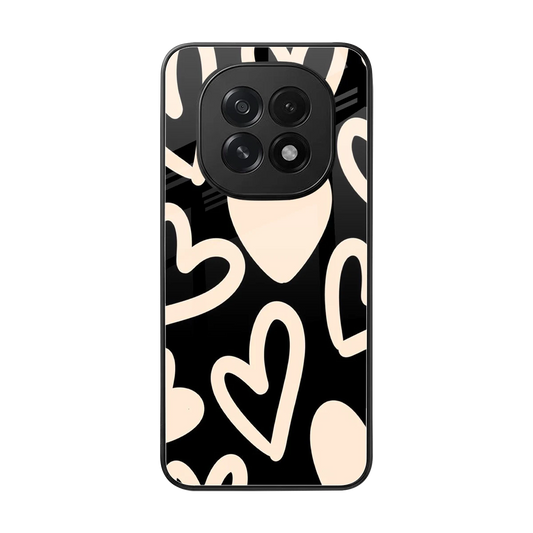 Eternal Hearts back phone cover | glass case for oppo f29 5g