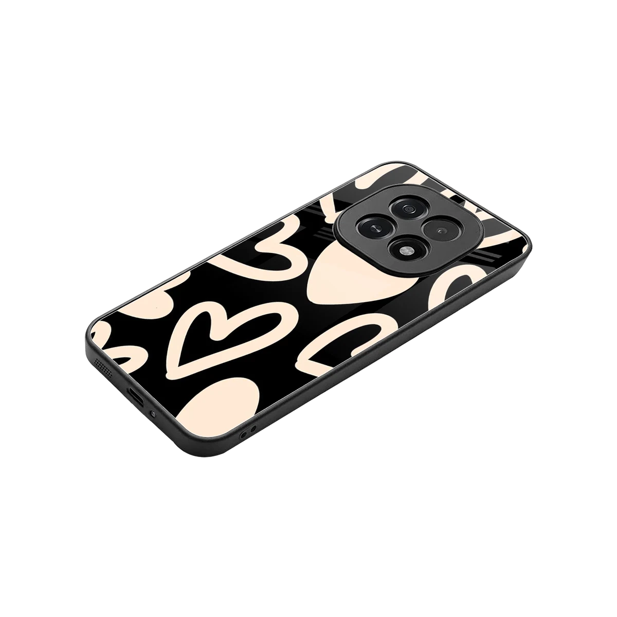 Eternal Hearts stylish phone case for oppo f29 5g | glossy glass and slim fit