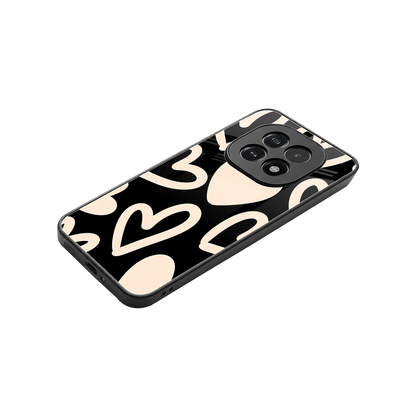 Eternal Hearts stylish phone case for oppo f29 5g | glossy glass and slim fit