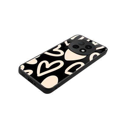 Eternal Hearts stylish phone case for oppo f29 pro 5g | glossy glass and slim fit