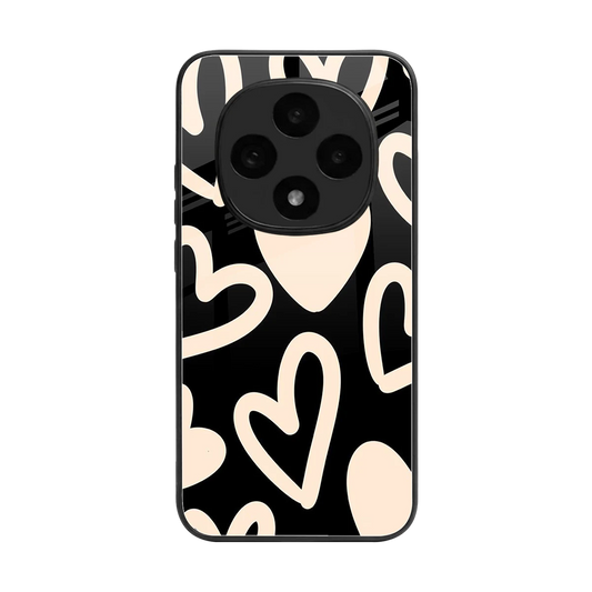 Eternal Hearts back phone cover | glass case for oppo f31 pro 5g