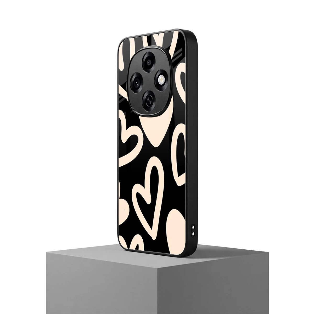Eternal Hearts oppo f31 pro 5g mobile cover | shockproof glass phone case