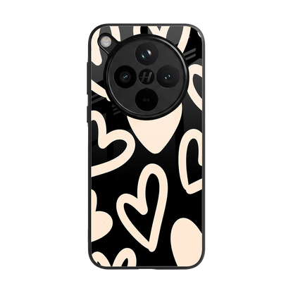 Eternal Hearts back phone cover | glass case for oppo find x8