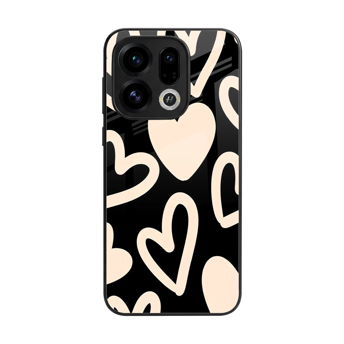 Eternal Hearts back phone cover | glass case for oppo find x9