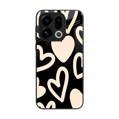Eternal Hearts back phone cover | glass case for oppo find x9