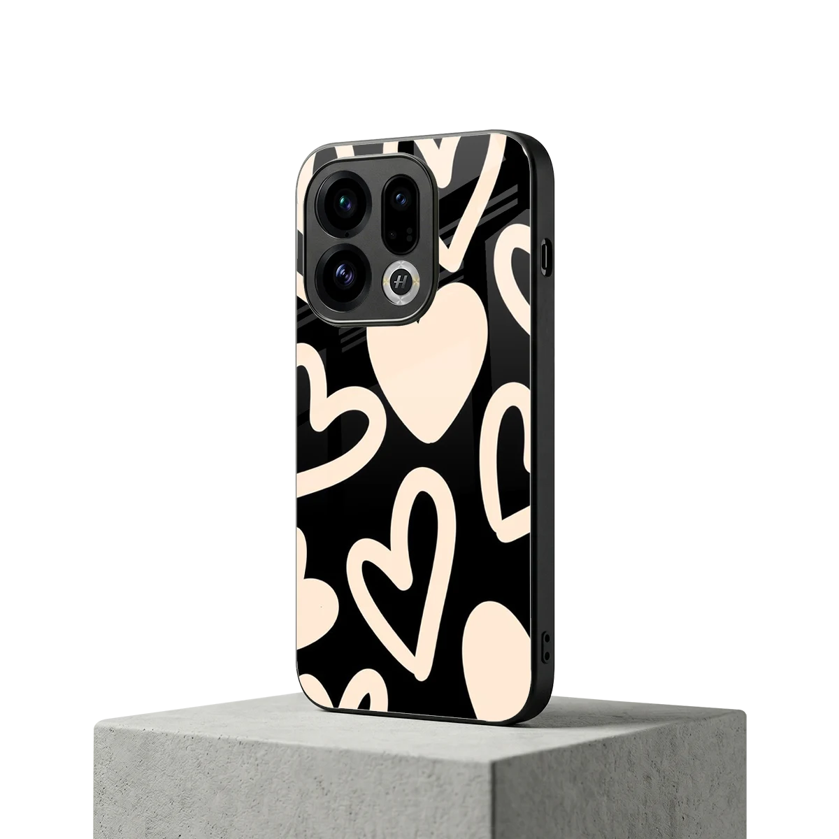 Eternal Hearts oppo find x9 mobile cover | shockproof glass phone case