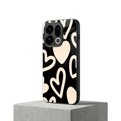 Eternal Hearts oppo find x9 mobile cover | shockproof glass phone case