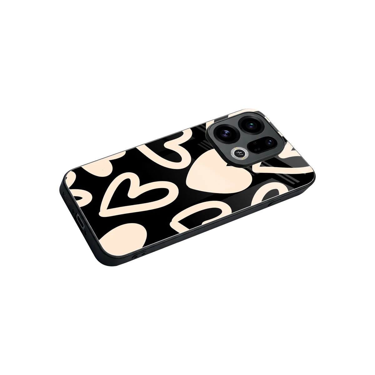 Eternal Hearts stylish phone case for oppo find x9 | glossy glass and slim fit