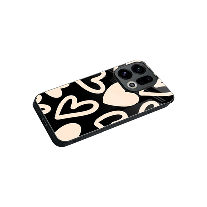 Eternal Hearts stylish phone case for oppo find x9 | glossy glass and slim fit