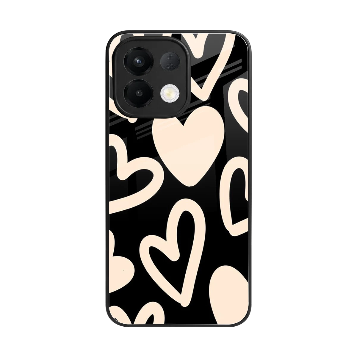 Eternal Hearts back phone cover | glass case for oppo k13 5g