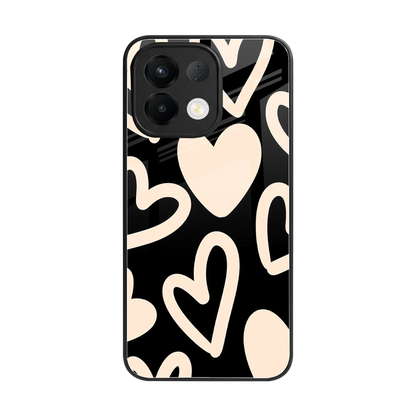 Eternal Hearts back phone cover | glass case for oppo k13 5g