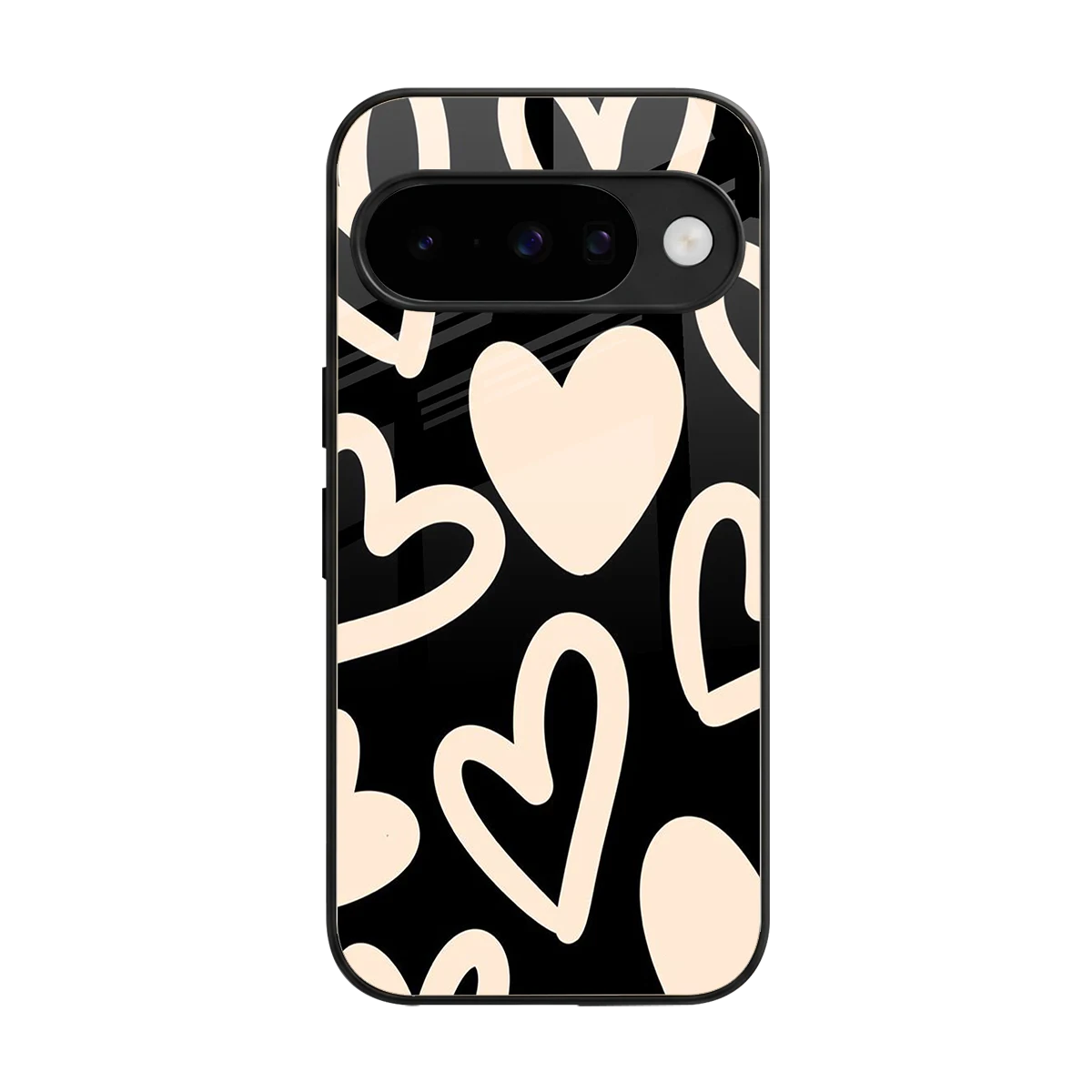 Eternal Hearts back phone cover | glass case for google pixel 10