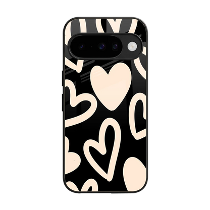 Eternal Hearts back phone cover | glass case for google pixel 10