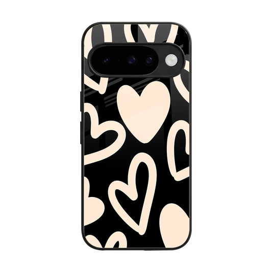 Eternal Hearts back phone cover | glass case for google pixel 10