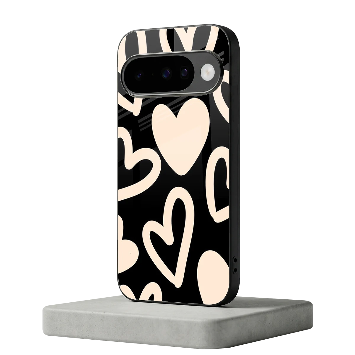 Eternal Hearts google pixel 10 mobile cover | shockproof glass phone case