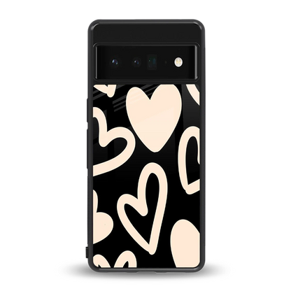 Eternal Hearts back phone cover | glass case for google pixel 6 pro