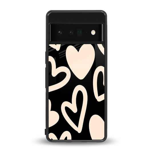 Eternal Hearts back phone cover | glass case for google pixel 6 pro