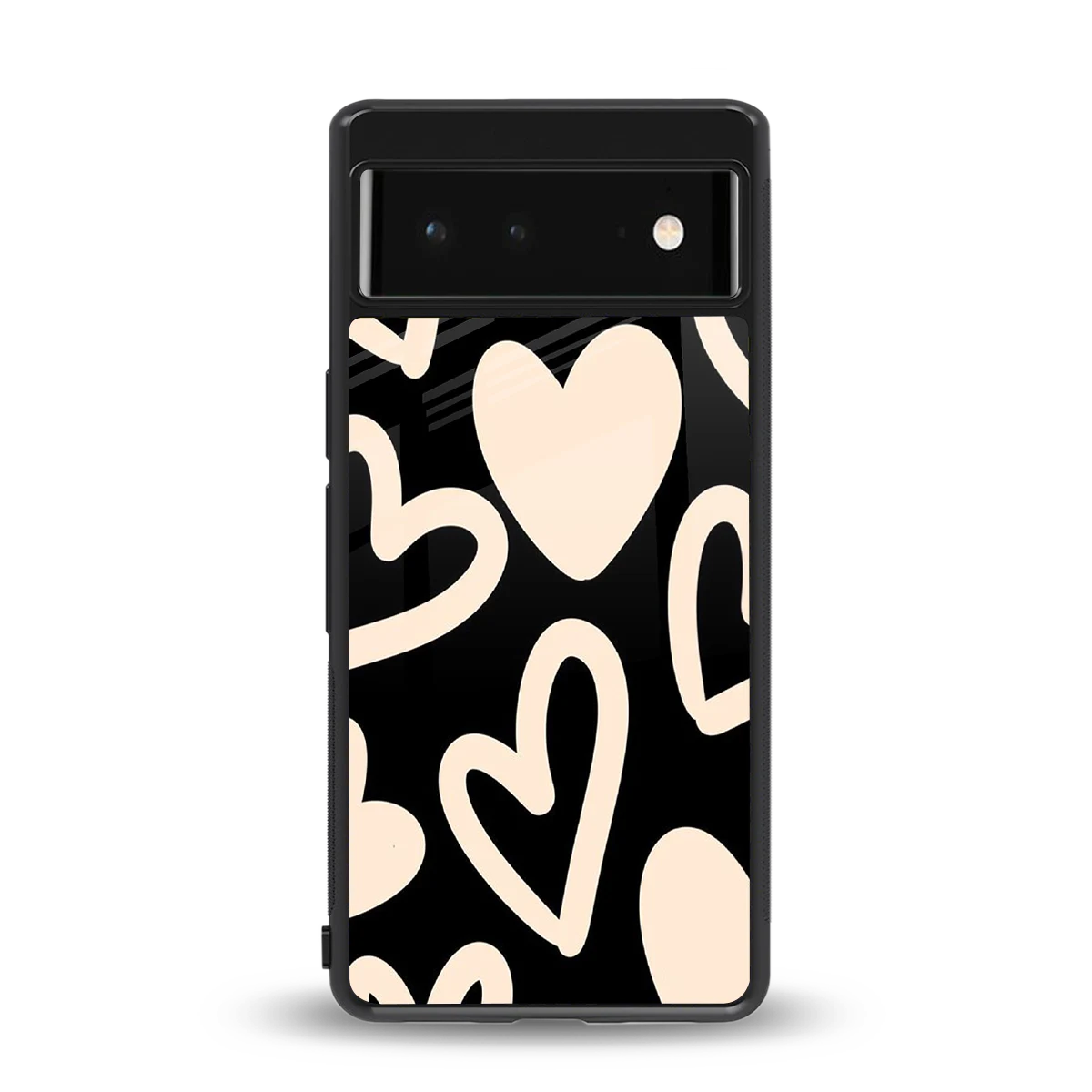 Eternal Hearts back phone cover | glass case for google pixel 6