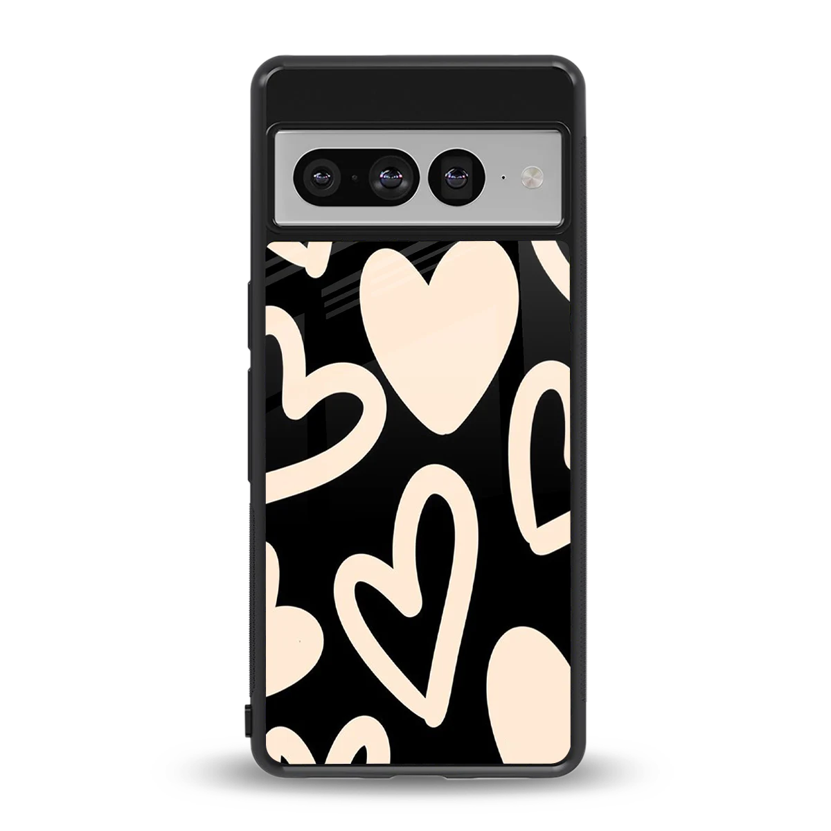 Eternal Hearts back phone cover | glass case for google pixel 7 pro