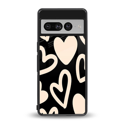 Eternal Hearts back phone cover | glass case for google pixel 7 pro