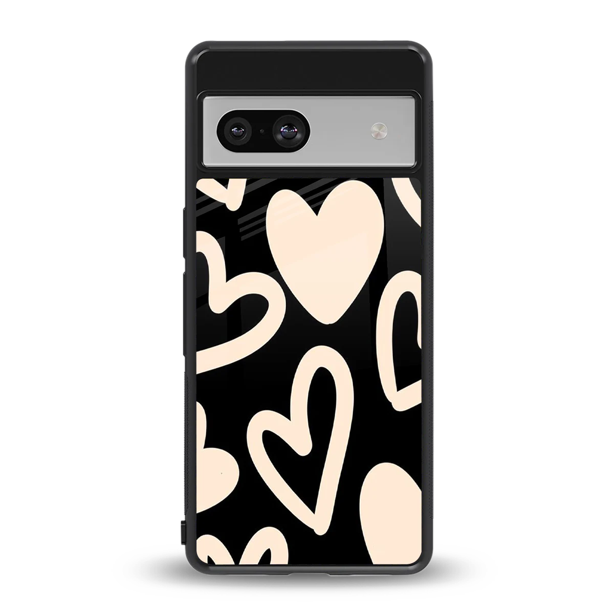 Eternal Hearts back phone cover | glass case for google pixel 7