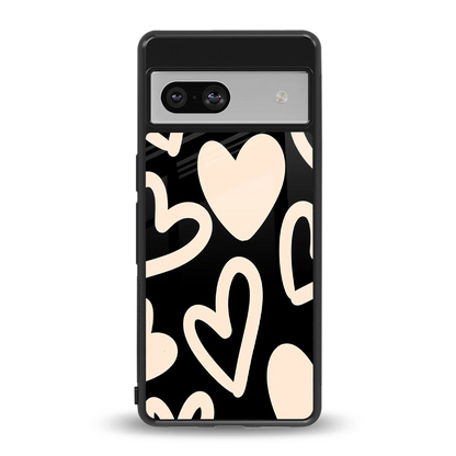 Eternal Hearts back phone cover | glass case for google pixel 7