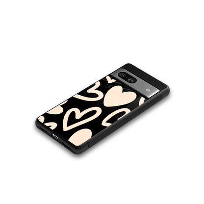 Eternal Hearts google pixel 7 mobile cover | shockproof glass phone case