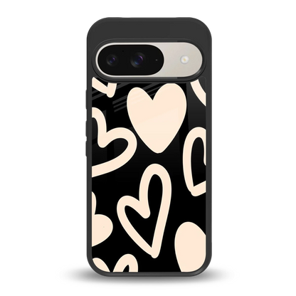 Eternal Hearts back phone cover | glass case for google pixel 9