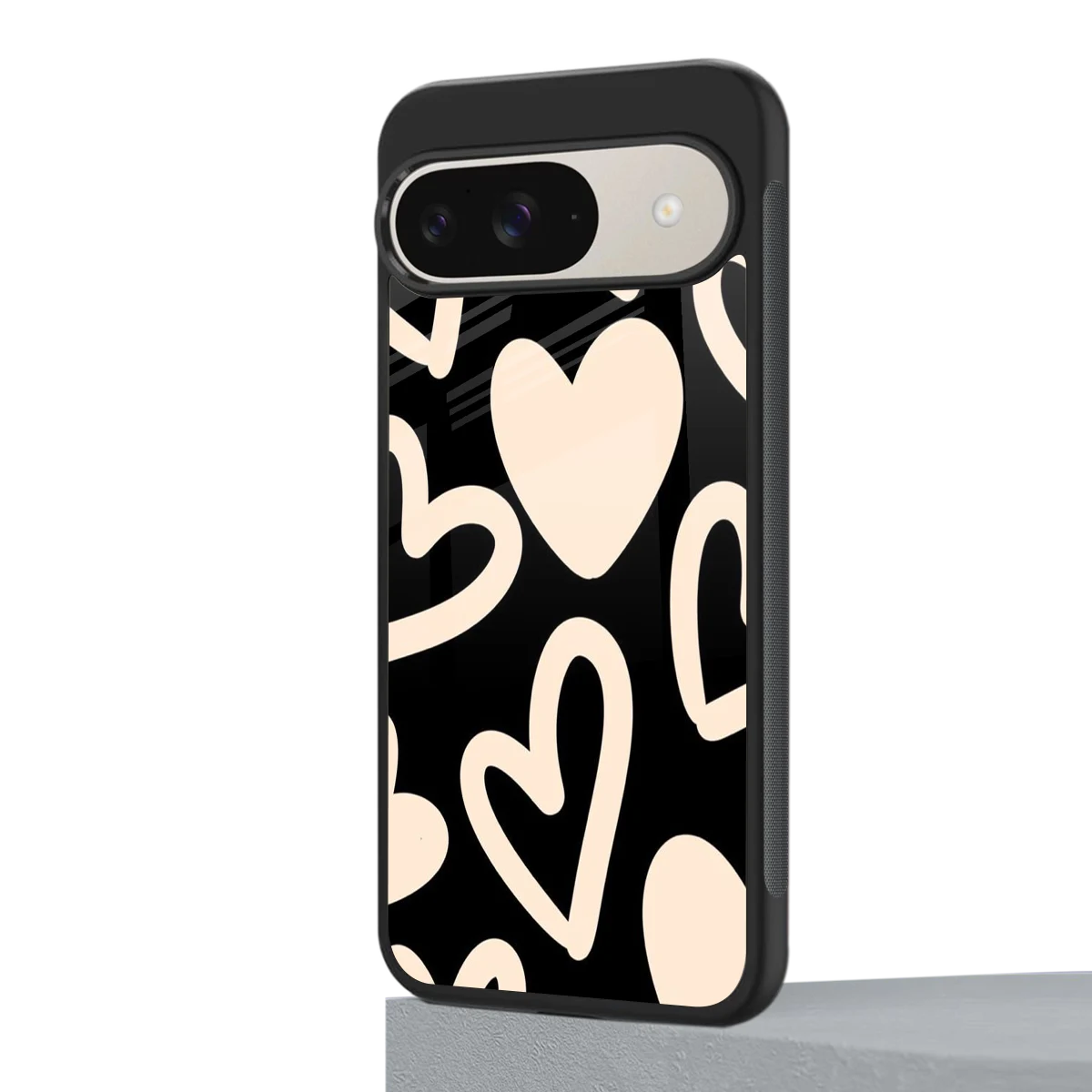 Eternal Hearts google pixel 9 mobile cover | shockproof glass phone case