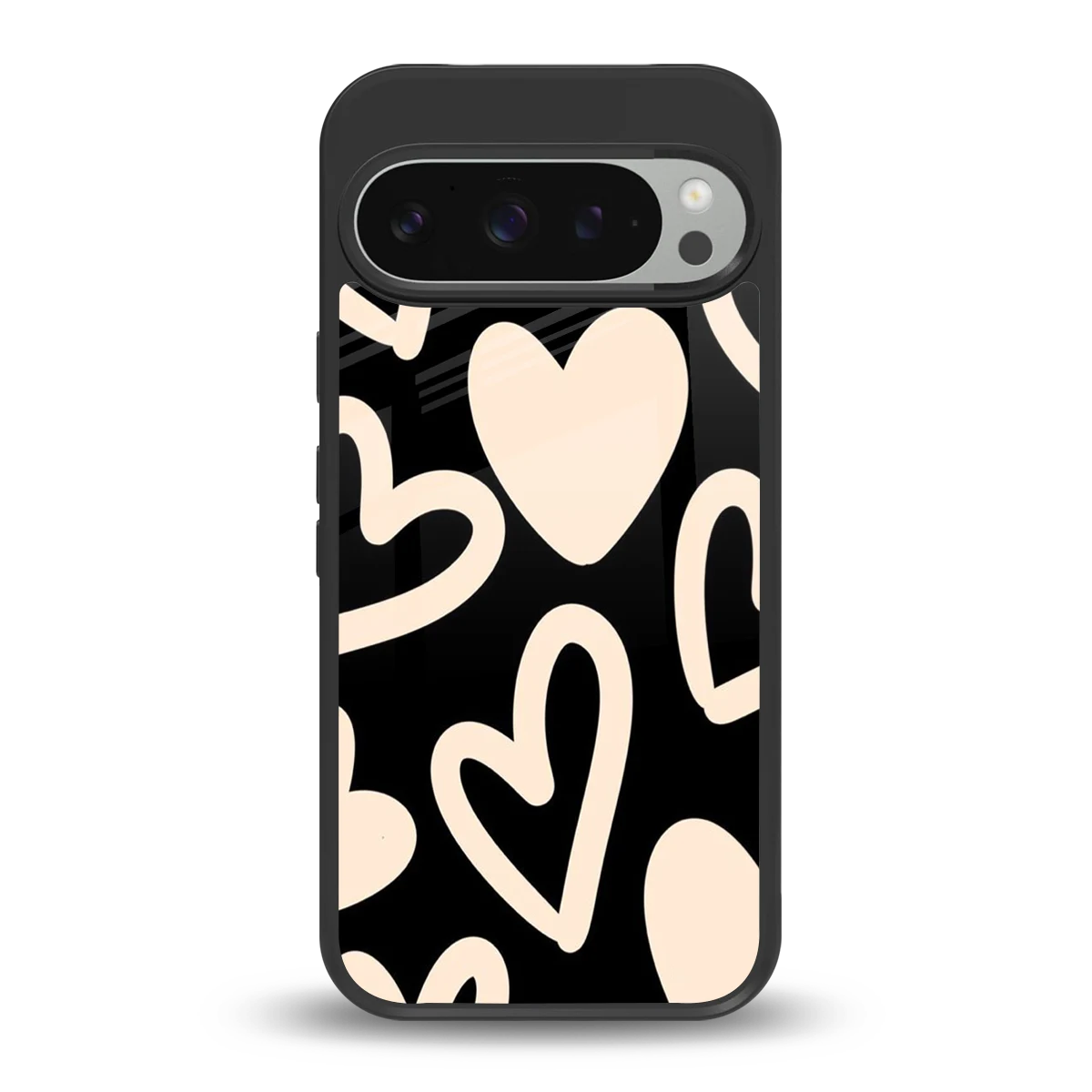 Eternal Hearts back phone cover | glass case for google pixel 9 pro