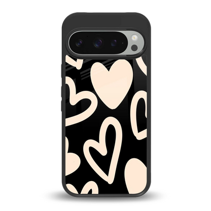 Eternal Hearts back phone cover | glass case for google pixel 9 pro xl