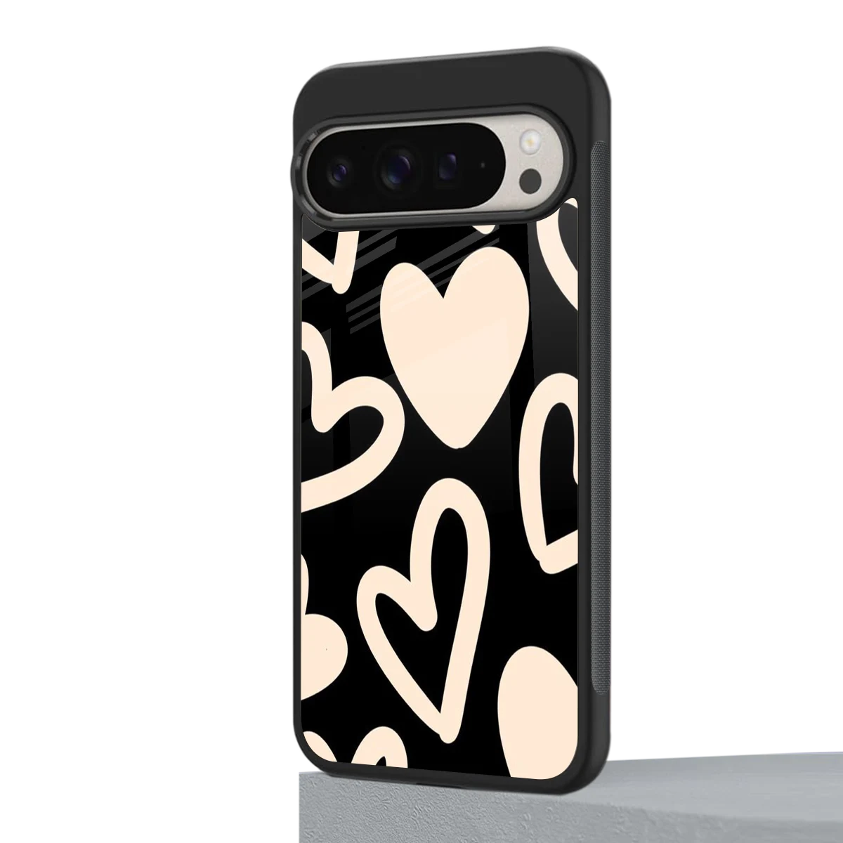 Eternal Hearts google pixel 9 pro mobile cover | shockproof glass phone case