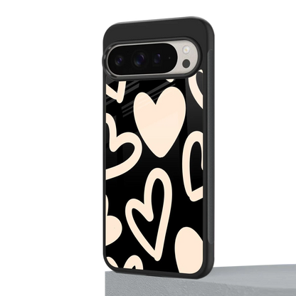 Eternal Hearts google pixel 9 pro xl mobile cover | shockproof glass phone case