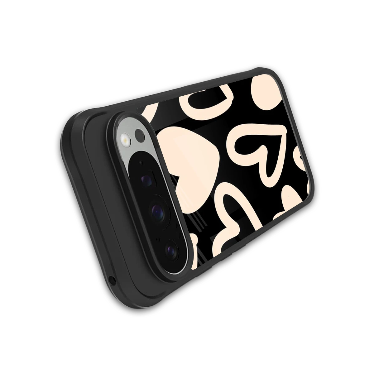 Eternal Hearts stylish phone case for google pixel 9 pro xl | glossy glass and slim fit