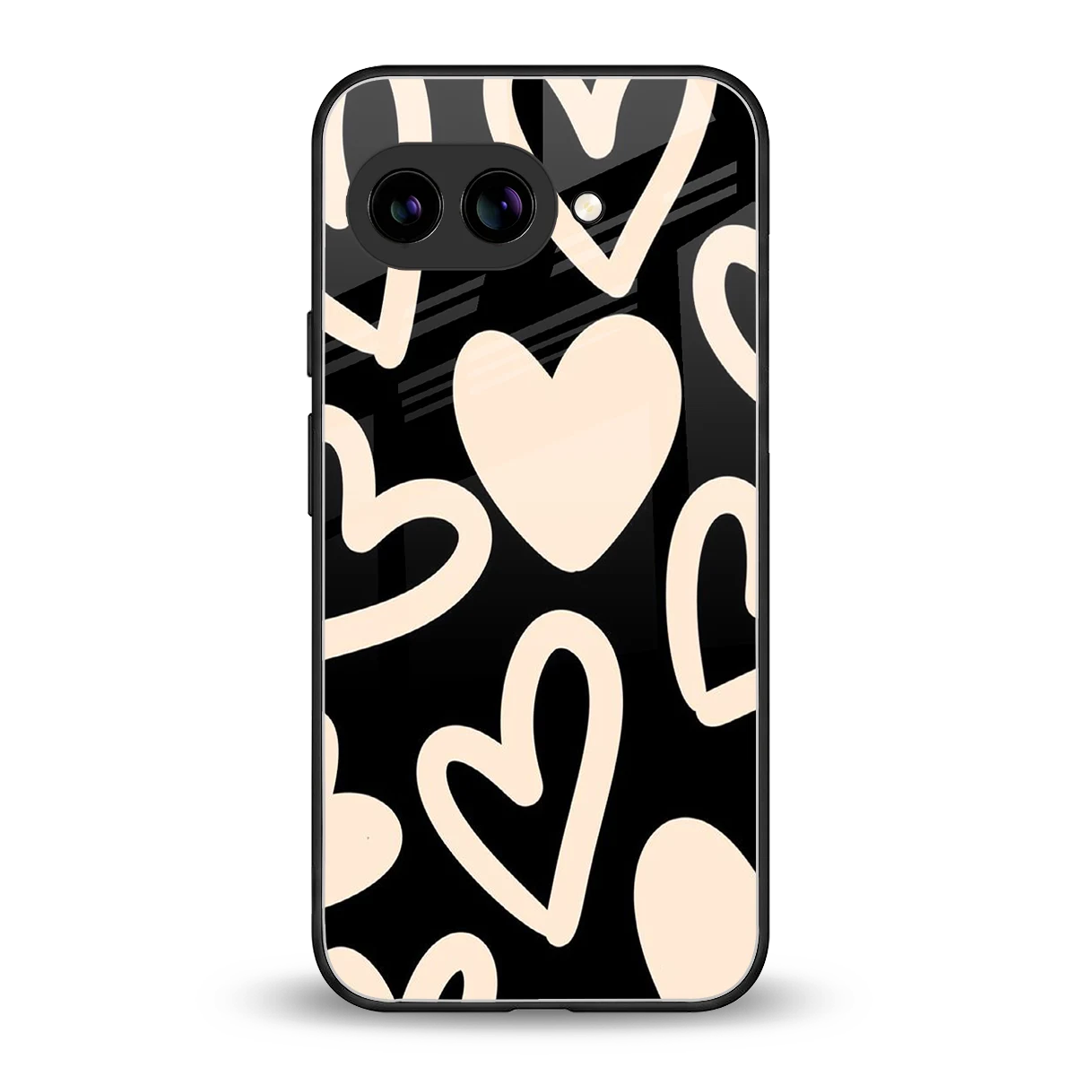 Eternal Hearts back phone cover | glass case for google pixel 10a