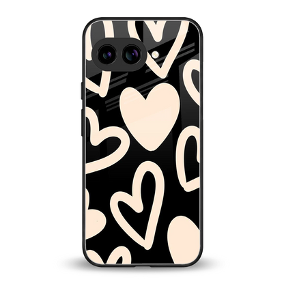 Eternal Hearts back phone cover | glass case for google pixel 10a