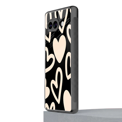 Eternal Hearts google pixel 10a mobile cover | shockproof glass phone case