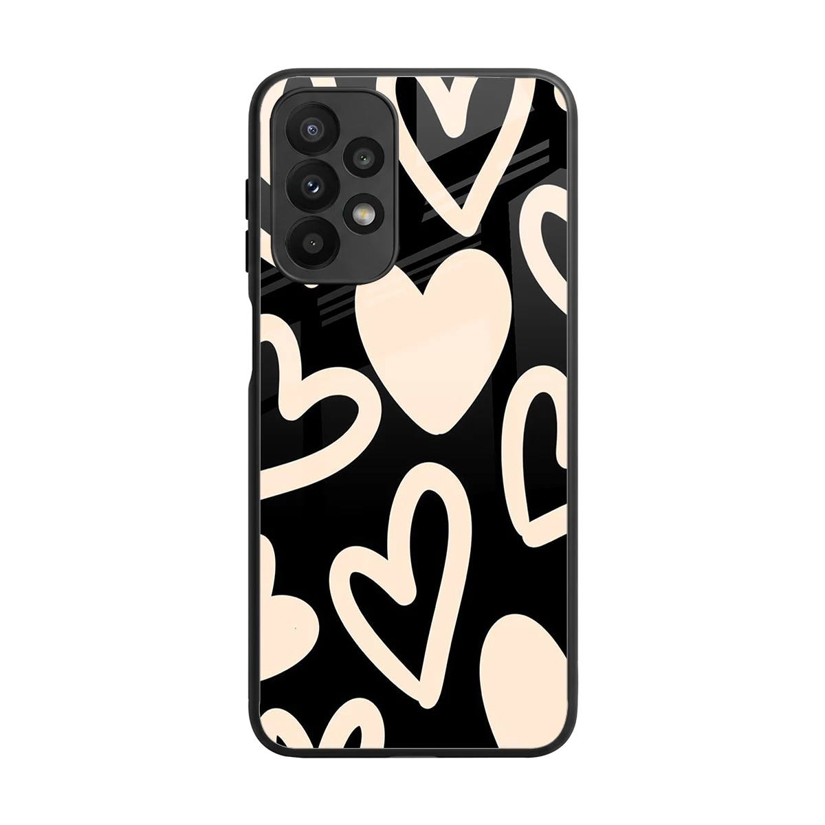 Eternal Hearts back phone cover | glass case for samsung galaxy a23
