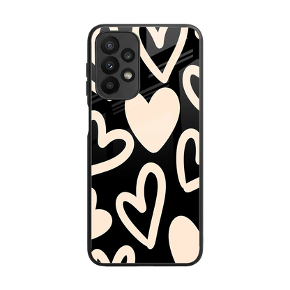 Eternal Hearts back phone cover | glass case for samsung galaxy a23
