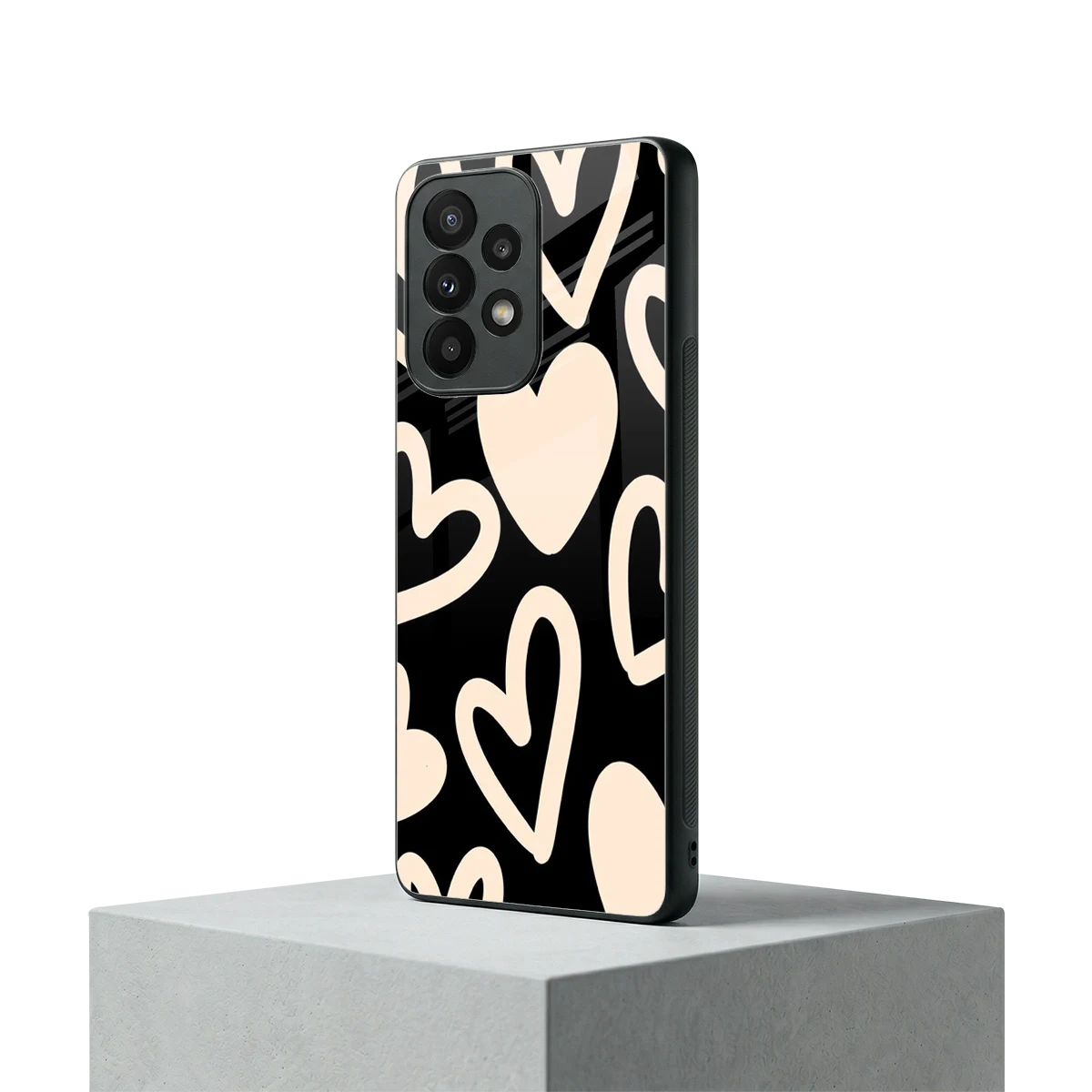 Eternal Hearts samsung galaxy a23 mobile cover | shockproof glass phone case