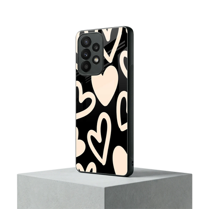 Eternal Hearts samsung galaxy a23 mobile cover | shockproof glass phone case