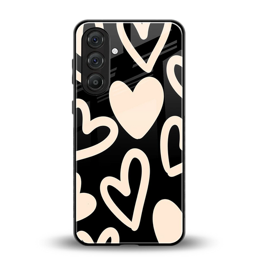 Eternal Hearts back phone cover | glass case for samsung galaxy m36 5g