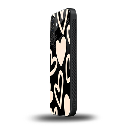 Eternal Hearts samsung galaxy m35 5g mobile cover | shockproof glass phone case