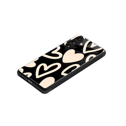 Eternal Hearts stylish phone case for samsung galaxy m35 5g | glossy glass and slim fit