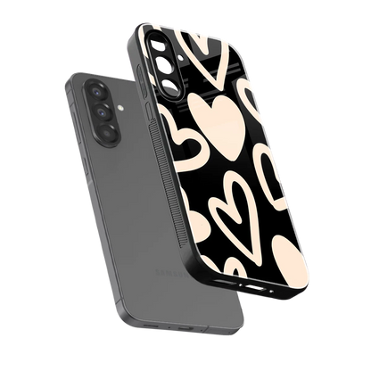 Eternal Hearts sleek samsung galaxy a17 5g cover with tempered glass back and TPU edges