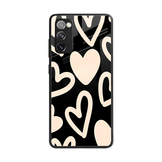 Eternal Hearts back phone cover | glass case for samsung galaxy s20 fe